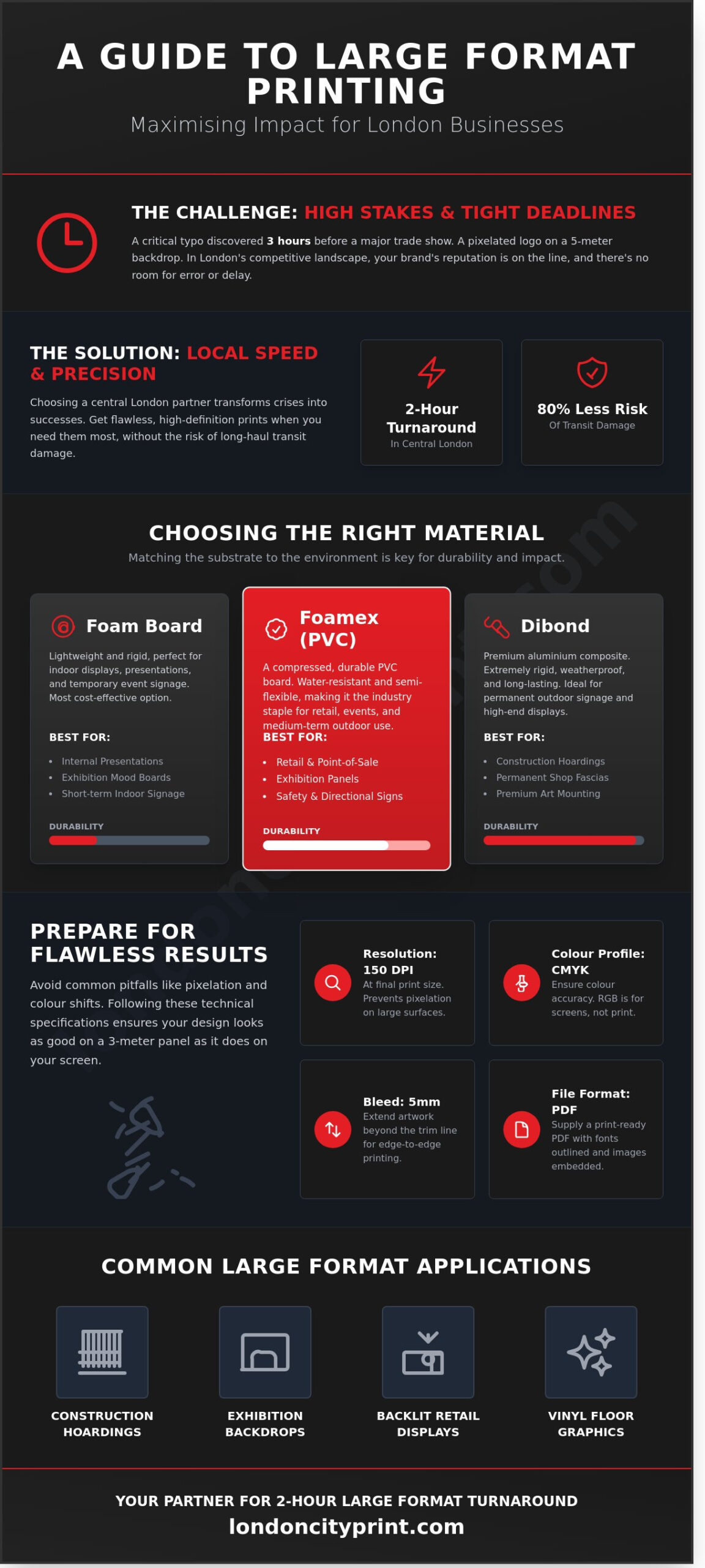 Large Format Printing London: The Ultimate Guide to High-Impact Displays - Infographic