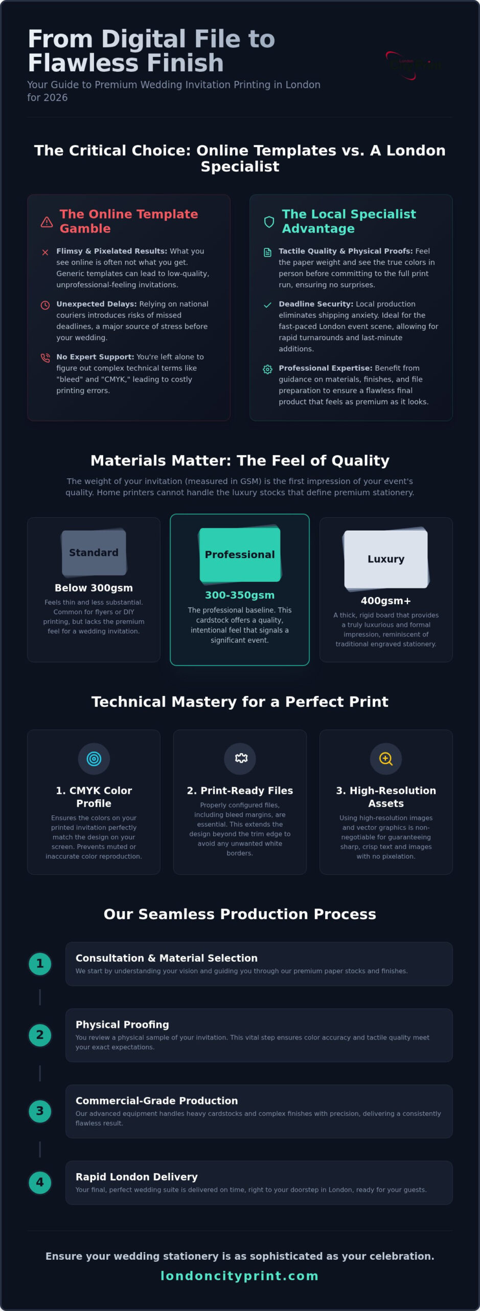 Custom Wedding Invitation Printing London: The Professional 2026 Guide