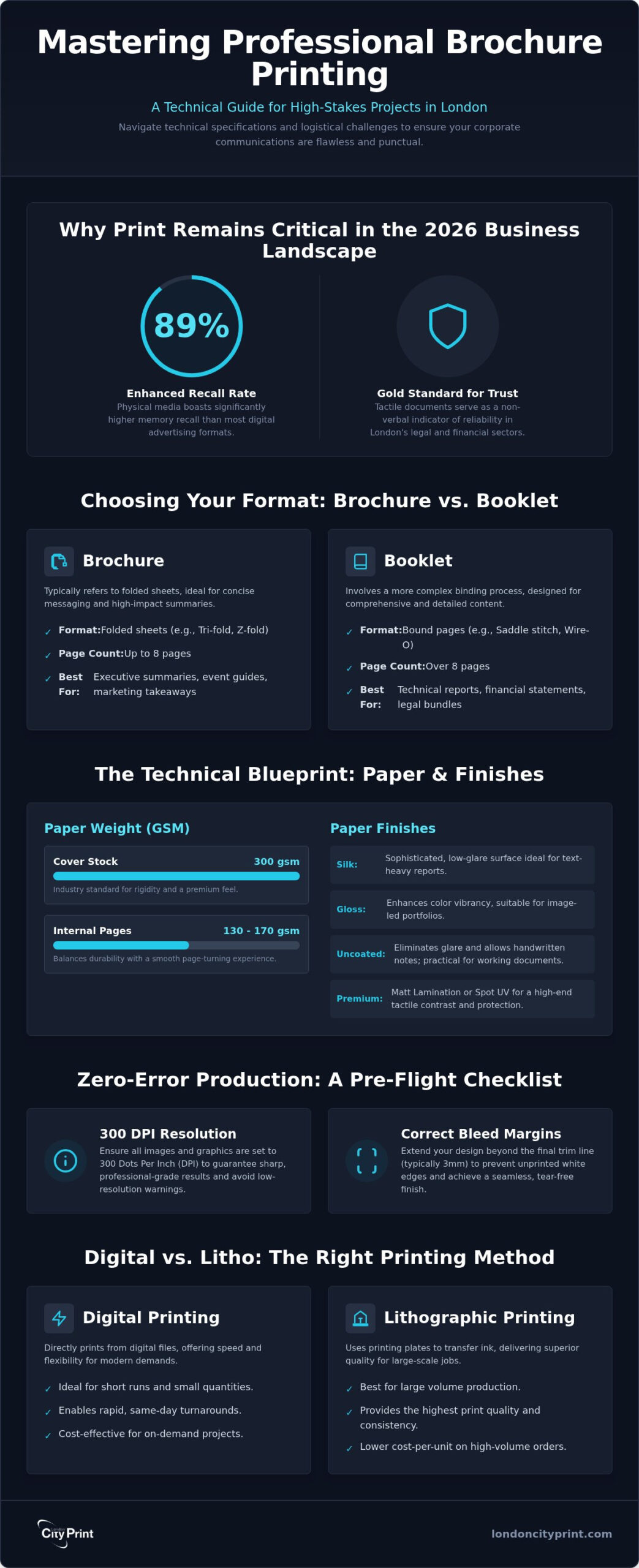 Professional Brochure Printing London: The 2026 Corporate Guide